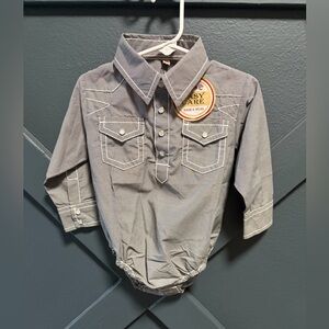 Rafter C Black and White Checkered Western Shirt